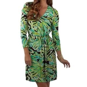 Lilly Pulitzer Westerly Greens With Envy Dress Women Small Rayon